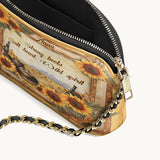 Westavelle Personalized Wild Spirit Bloom Leather Crossbody Bag