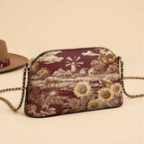 Westavelle Rustic Bloom Leather Crossbody Bag