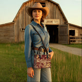 Westavelle Rustic Bloom Leather Bag