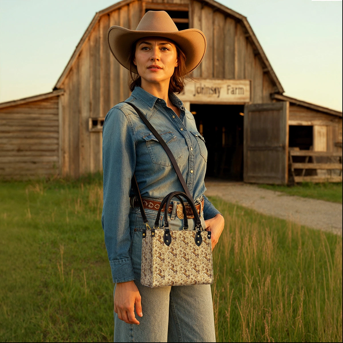 Westavelle Bronze Meadow Leather Bag