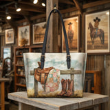 Westavelle Prairie Rest Leather Tote Bag