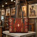 Westavelle Blazing Star Leather Tote Bag