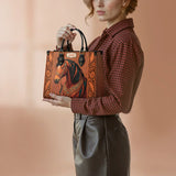 Westavelle Personalized Regal Horse Bloom Leather Bag
