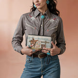 Westavelle Prairie Rest Leather Wallet Purse