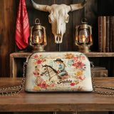 Westavelle Personalized Wild Grace Leather Crossbody Bag