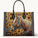Westavelle Golden Horse & Sun Leather Bag