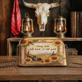 Westavelle Personalized Wild Spirit Bloom Leather Crossbody Bag