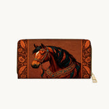 Westavelle Regal Horse Bloom Leather Wallet Purse