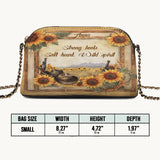 Westavelle Personalized Wild Spirit Bloom Leather Crossbody Bag