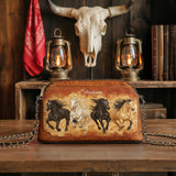 Westavelle Galloping Horse Legacy Leather Crossbody Bag