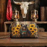 Westavelle Sunflower Horseheart Leather Crossbody Bag