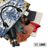Westavelle Toile Sunflower Prairie Leather Bag