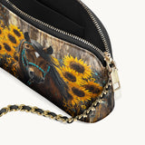 Westavelle Sunflower Horseheart Leather Crossbody Bag
