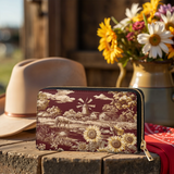 Westavelle Rustic Bloom Leather Wallet Purse