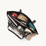 Westavelle Floral Longhorn Spirit Leather Tote Bag