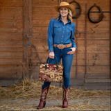 Westavelle Rustic Bloom Leather Bag