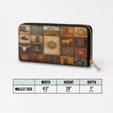 Westavelle Western Mosaic Leather Wallet Purse