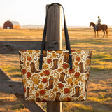 Westavelle Blossom Boots Leather Tote Bag