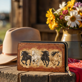 Westavelle Galloping Horse Legacy Leather Wallet Purse