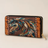 Westavelle Tribal Horse Majesty Leather Wallet Purse