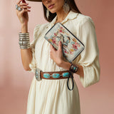 Westavelle Personalized Wild Grace Leather Wallet Purse