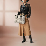 Westavelle Cowboy Toile Leather Bag