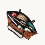 Westavelle Regal Horse Bloom Leather Tote Bag