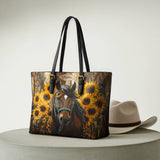 Westavelle Sunflower Horseheart Leather Tote Bag