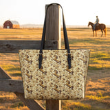 Westavelle Bronze Meadow Leather Tote Bag