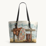 Westavelle Prairie Rest Leather Tote Bag