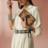 Westavelle Texas Cowgirl Soul Leather Wallet Purse