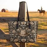 Westavelle  Personalized Cowgirl Grace Leather Tote Bag
