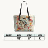 Westavelle Personalized Wild Grace Leather Tote Bag