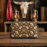 Westavelle Golden Mane Bloom Leather Crossbody Bag