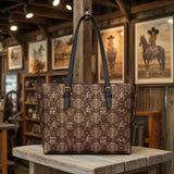 Westavelle Bronco Baroque Leather Tote Bag