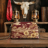 Westavelle Rustic Bloom Leather Crossbody Bag