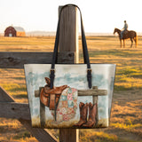 Westavelle Prairie Rest Leather Tote Bag