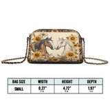 Westavelle Golden Horse Harmony Leather Crossbody Bag