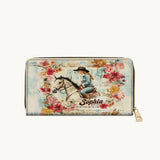 Westavelle Personalized Wild Grace Leather Wallet Purse