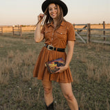 Westavelle Wildfire Run Leather Wallet Purse