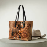 Westavelle Horse Legacy Leather Tote Bag
