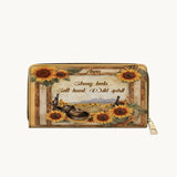 Westavelle  Personalized Wild Spirit Bloom Leather Wallet Purse