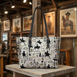 Westavelle Rodeo Spirit Leather Tote Bag