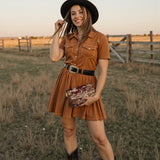 Westavelle Rustic Bloom Leather Wallet Purse