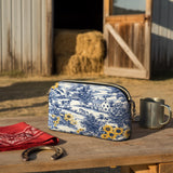 Westavelle Toile Sunflower Prairie Leather Crossbody Bag