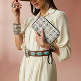 Westavelle Wildflower Waltz Leather Wallet Purse