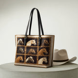 Westavelle Horse Gallery Grace Leather Tote Bag
