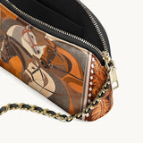 Westavelle Bridle & Burnt Clay Leather Crossbody Bag