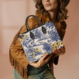 Westavelle Toile Sunflower Prairie Leather Bag