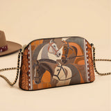 Westavelle Bridle & Burnt Clay Leather Crossbody Bag